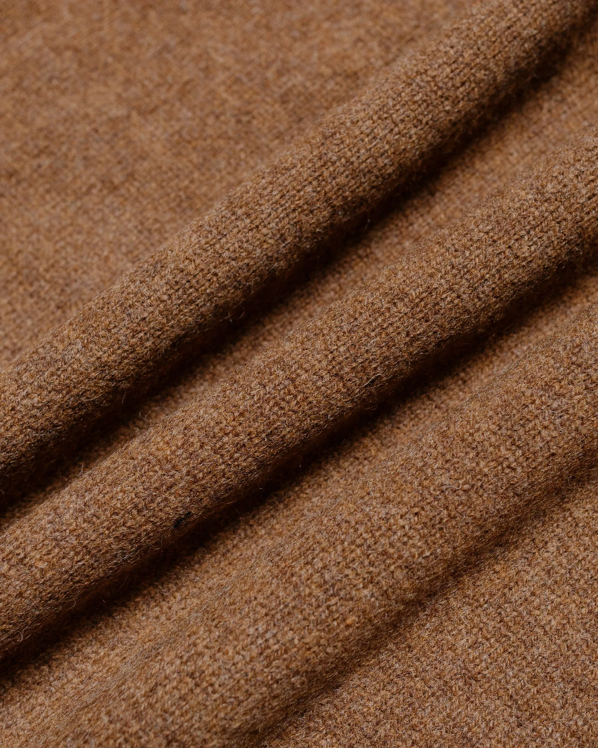 Beams Plus Knit Polo 9G Brown
