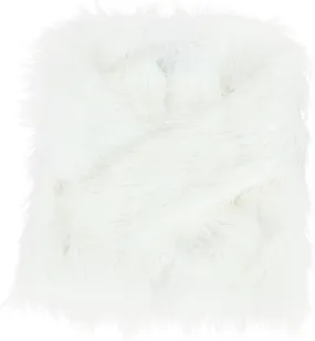 BESPORTBLE LED Faux Fur Coat for Women Christmas Light Up Outwear Stage Costumes Nightclub Dancer Jacket White for Parties and Festive Events