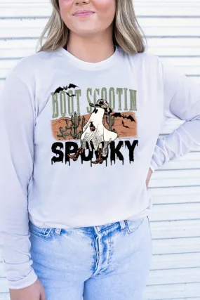 Boot Scootin' Spooky Adult Soft-Tek Blend Long Sleeve Tee