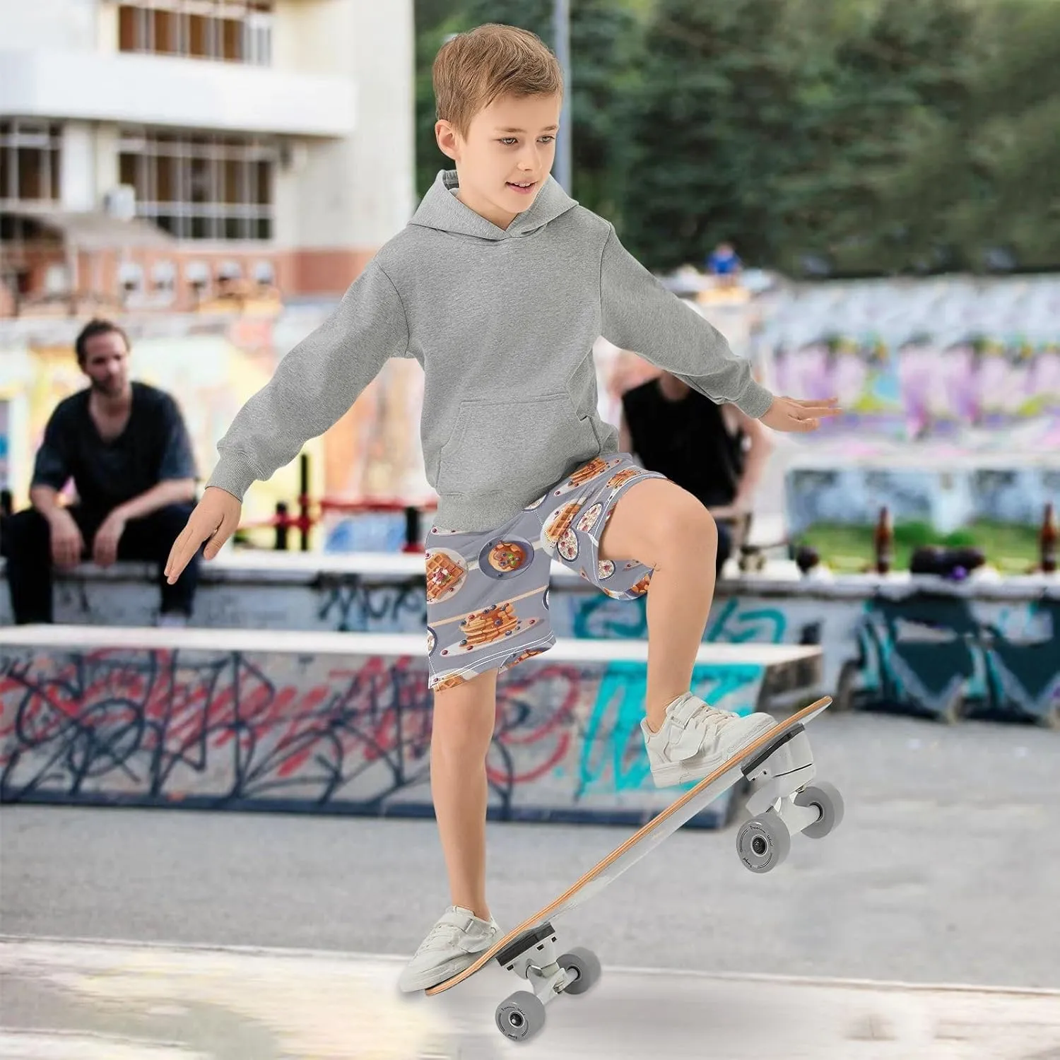 Boys Athletic Shorts Size 7-15 Boys' Casual Shorts with Pockets Elastic Waist Summer Kids Bottom for Sports Homewear