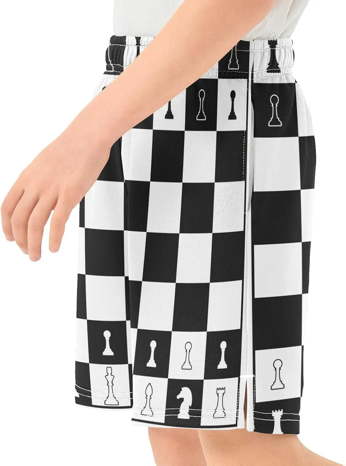 Boys Athletic Shorts Size 7-15 Boys' Casual Shorts with Pockets Elastic Waist Summer Kids Bottom for Sports Homewear