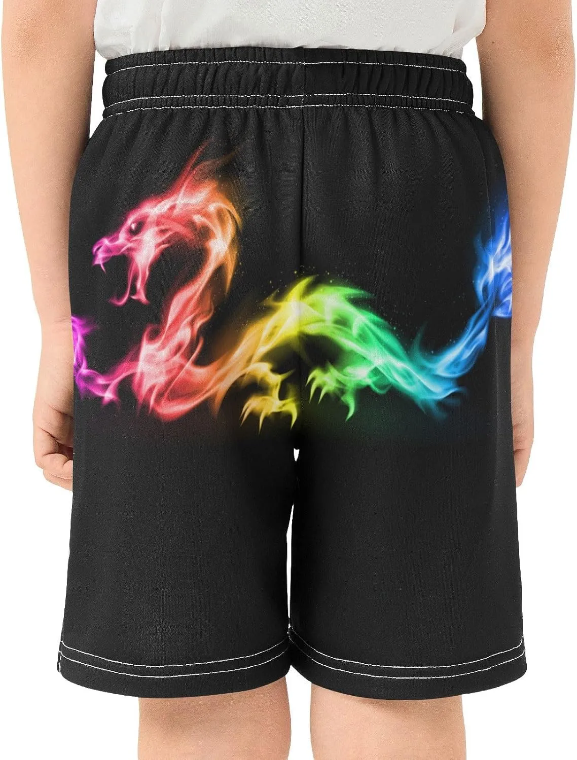 Boys Athletic Shorts Size 7-15 Boys' Casual Shorts with Pockets Elastic Waist Summer Kids Bottom for Sports Homewear