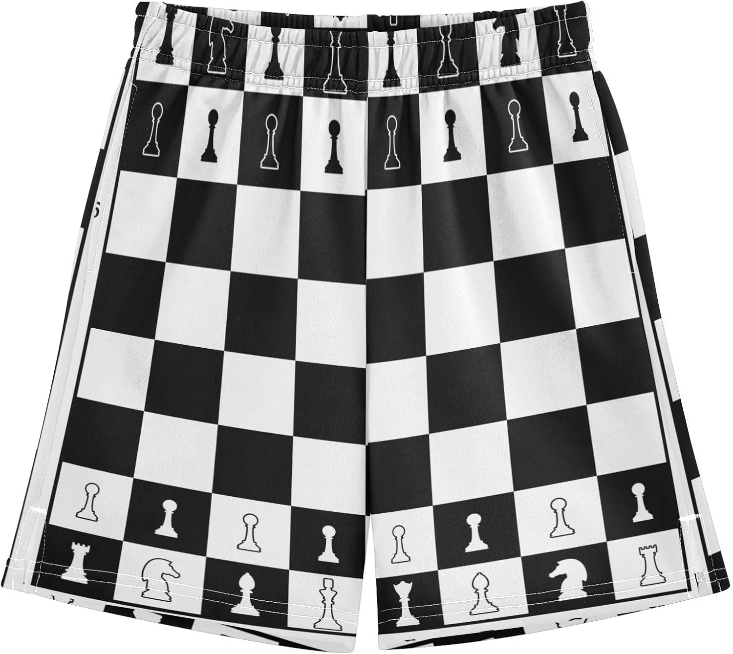 Boys Athletic Shorts Size 7-15 Boys' Casual Shorts with Pockets Elastic Waist Summer Kids Bottom for Sports Homewear