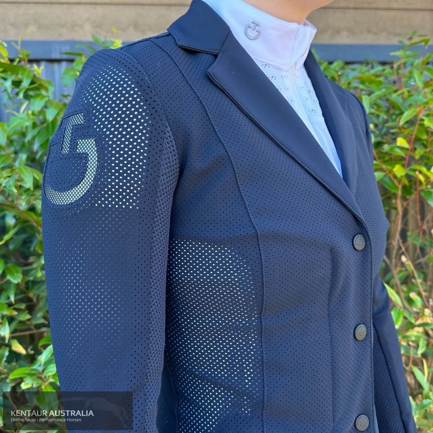 Cavalleria Toscana 'REVO Perforated Light Tech Knit Zip' Womens Competition Jacket