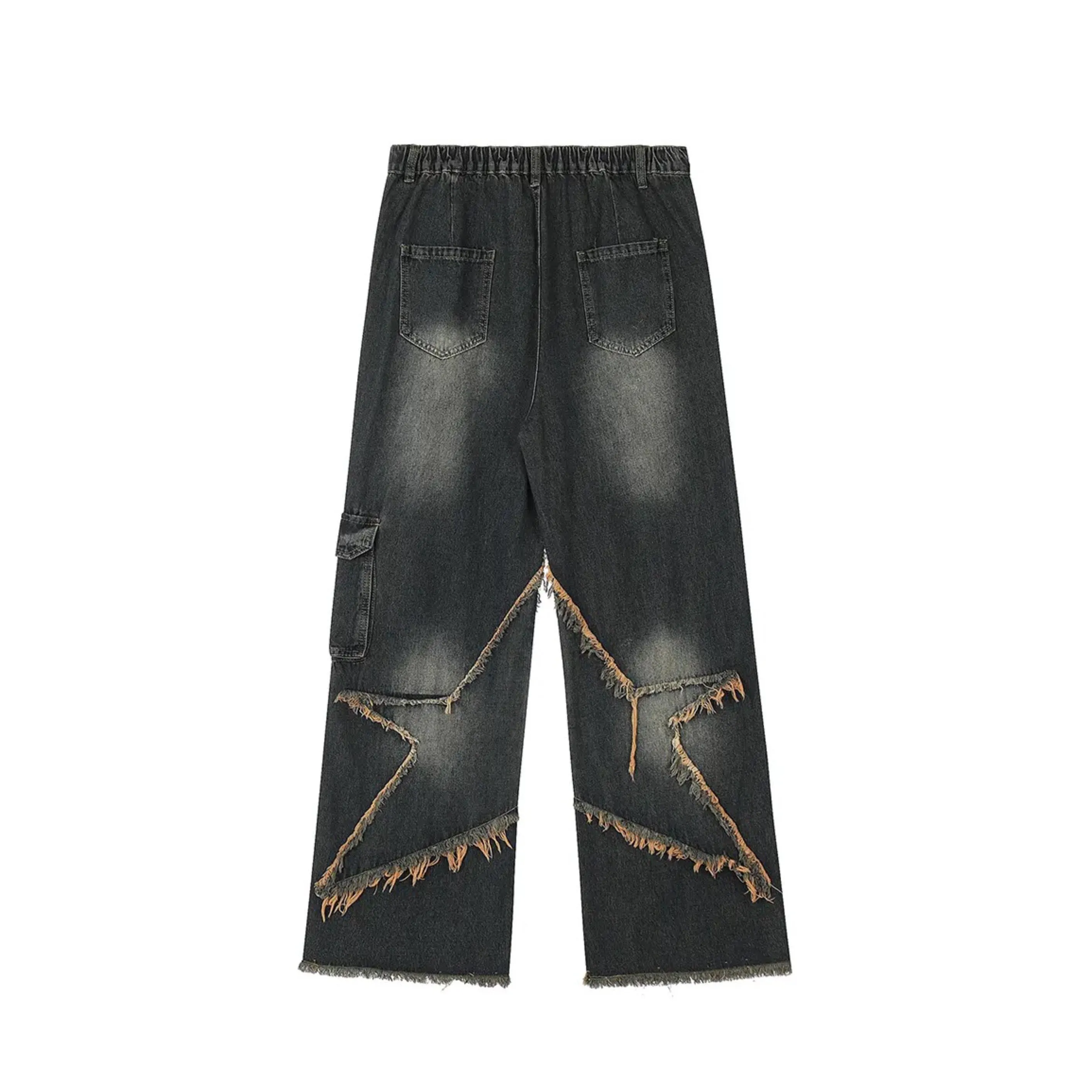 Classic Star Splicing Jeans