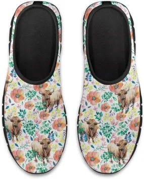 Cow Print Athletic Sneakers Low Cut Work Shoes for Women Casual Flats Heels Loafers Lightweight Tennis Mesh Shoe Loafer
