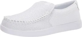 DC Men's Villain 2 Casual Slip On Skate Shoe Slipper, White, 6
