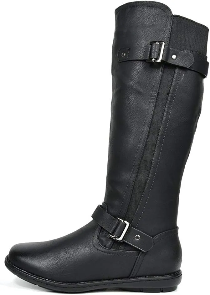 DREAM PAIRS Women's Faux Fur-Lined Knee High Winter Boots Fall Tall Boots