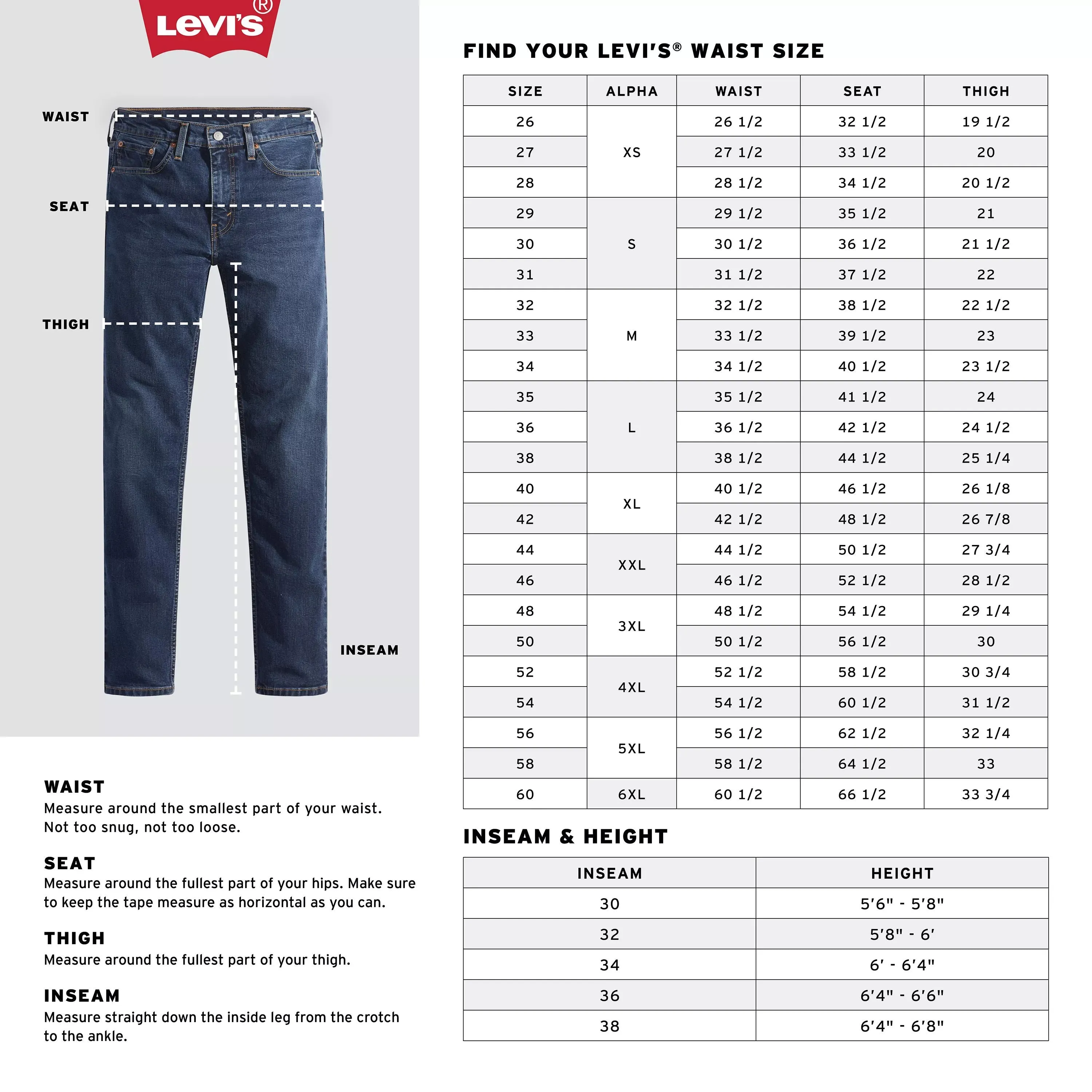 Levi's Men's 502 Regular Stretch All-Season Tapered Fit Technical Canvas Jeans