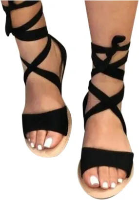 Masbird Sandals for Women Casual Summer Women's Sandals Solid Platform Buckle Strap Dressy Sandals Open-Toe Beach Sandals