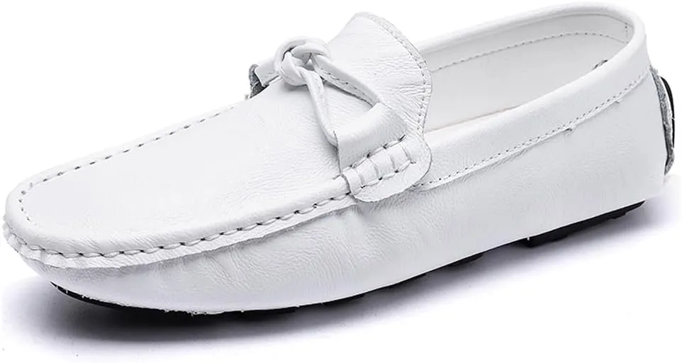 Men's Lightweight Soft Casual Genuine Leather Penny Loafer Flats Slip On Driving Walking Shoes