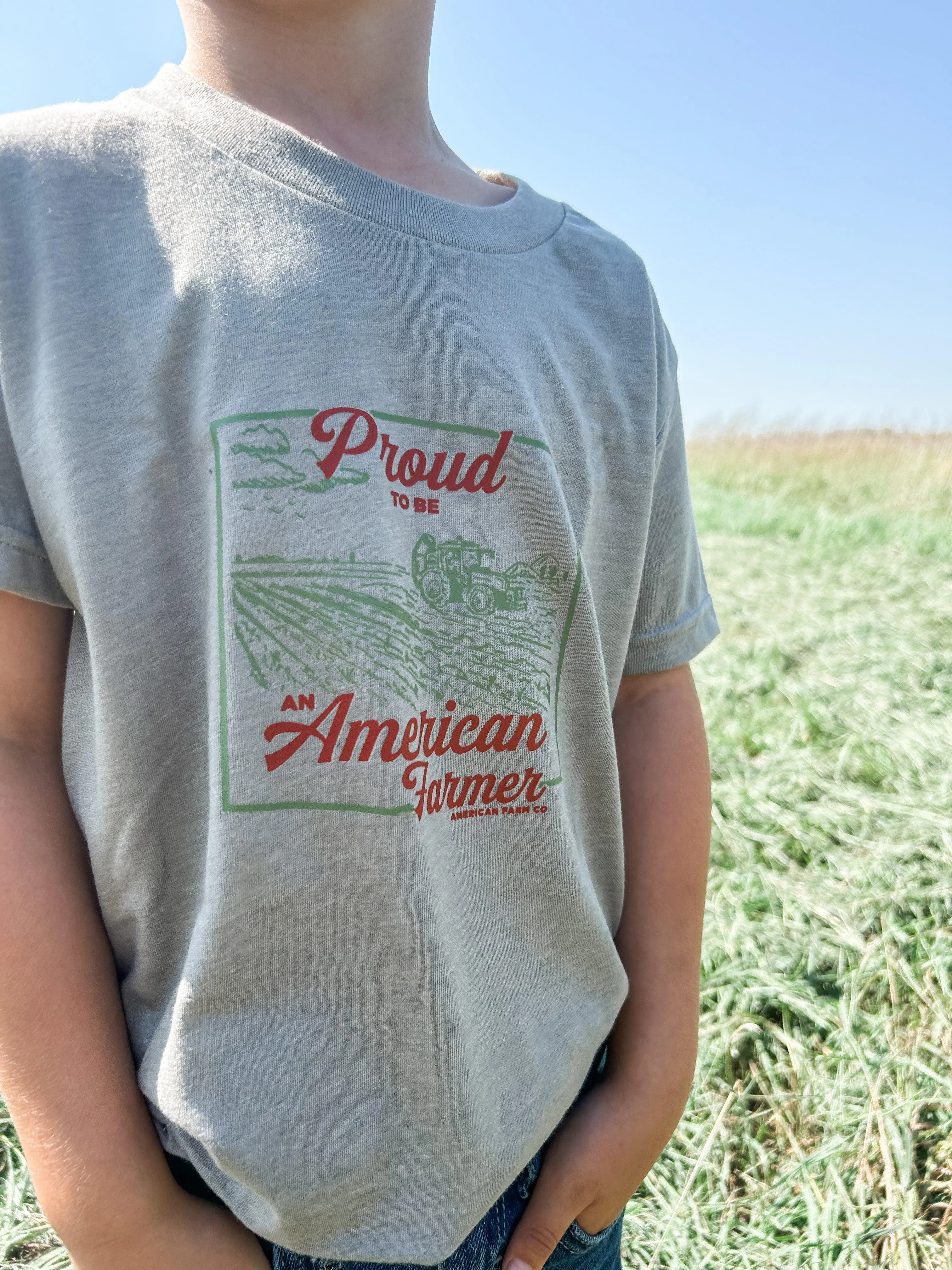 Proud American Farmer -Toddler/Youth Tees