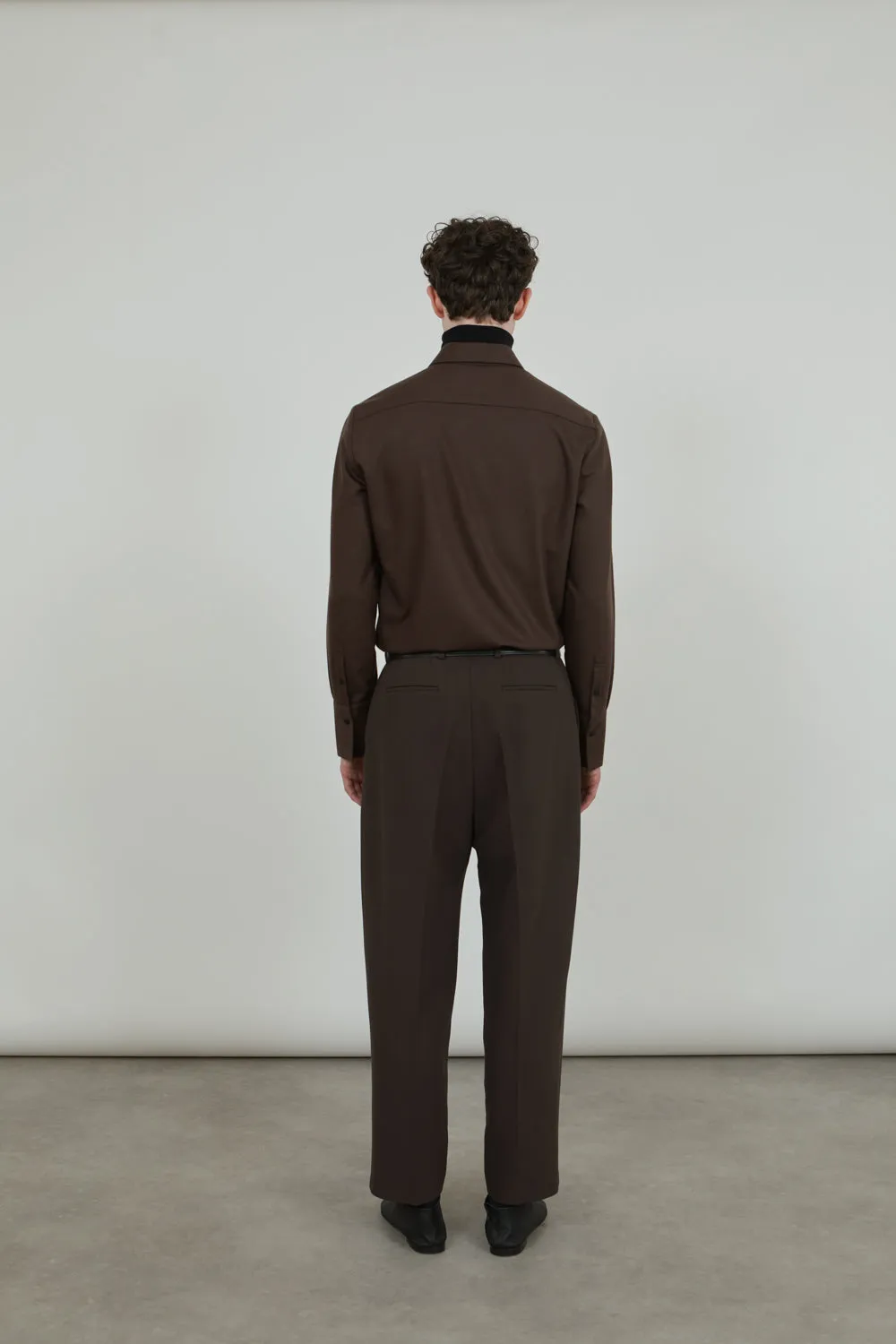 Ronin trousers | Chocolate - Virgin wool