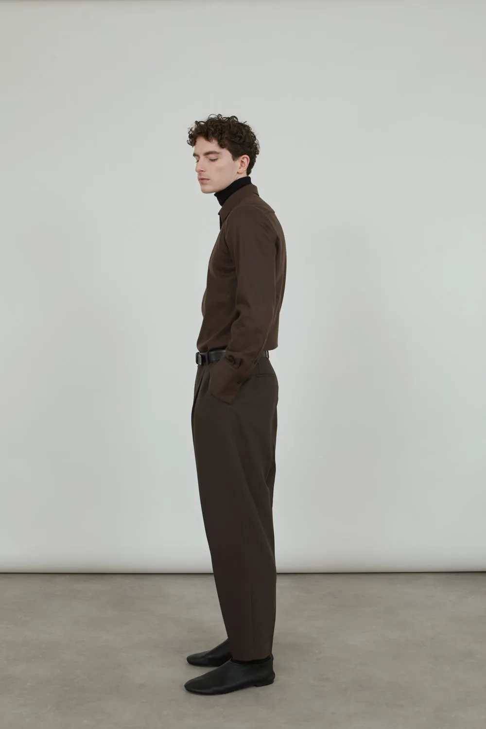 Ronin trousers | Chocolate - Virgin wool