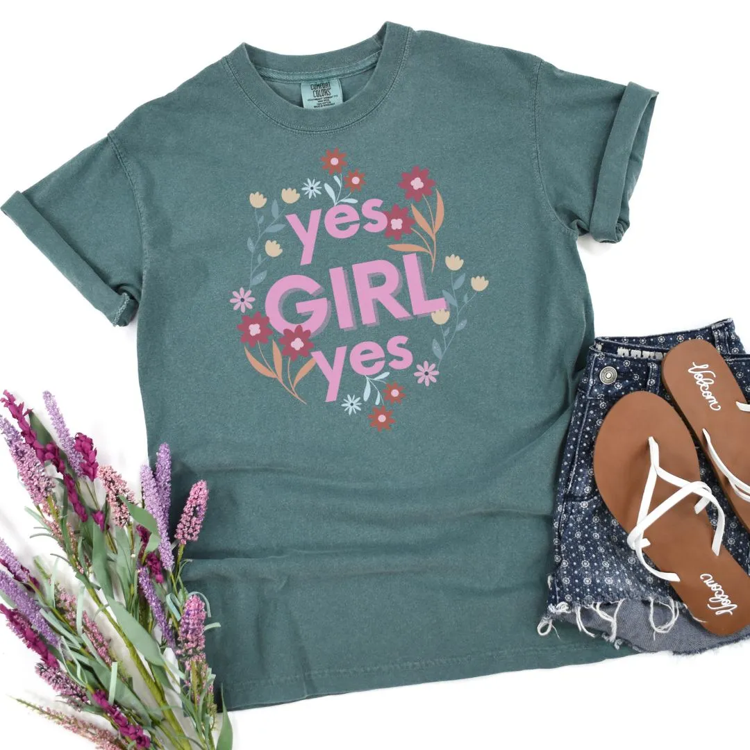 Stylish Yes Girl Feminist Shirt