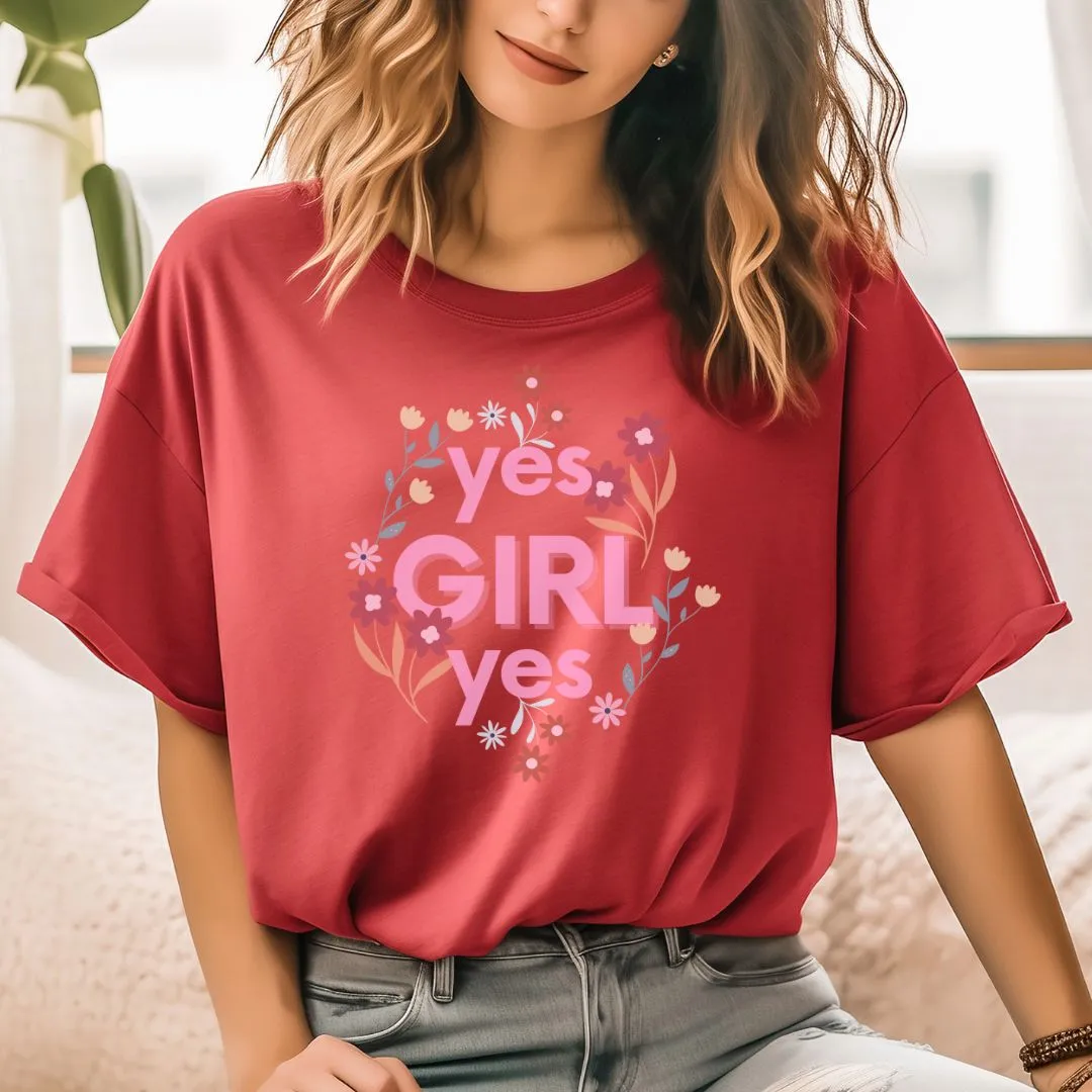 Stylish Yes Girl Feminist Shirt