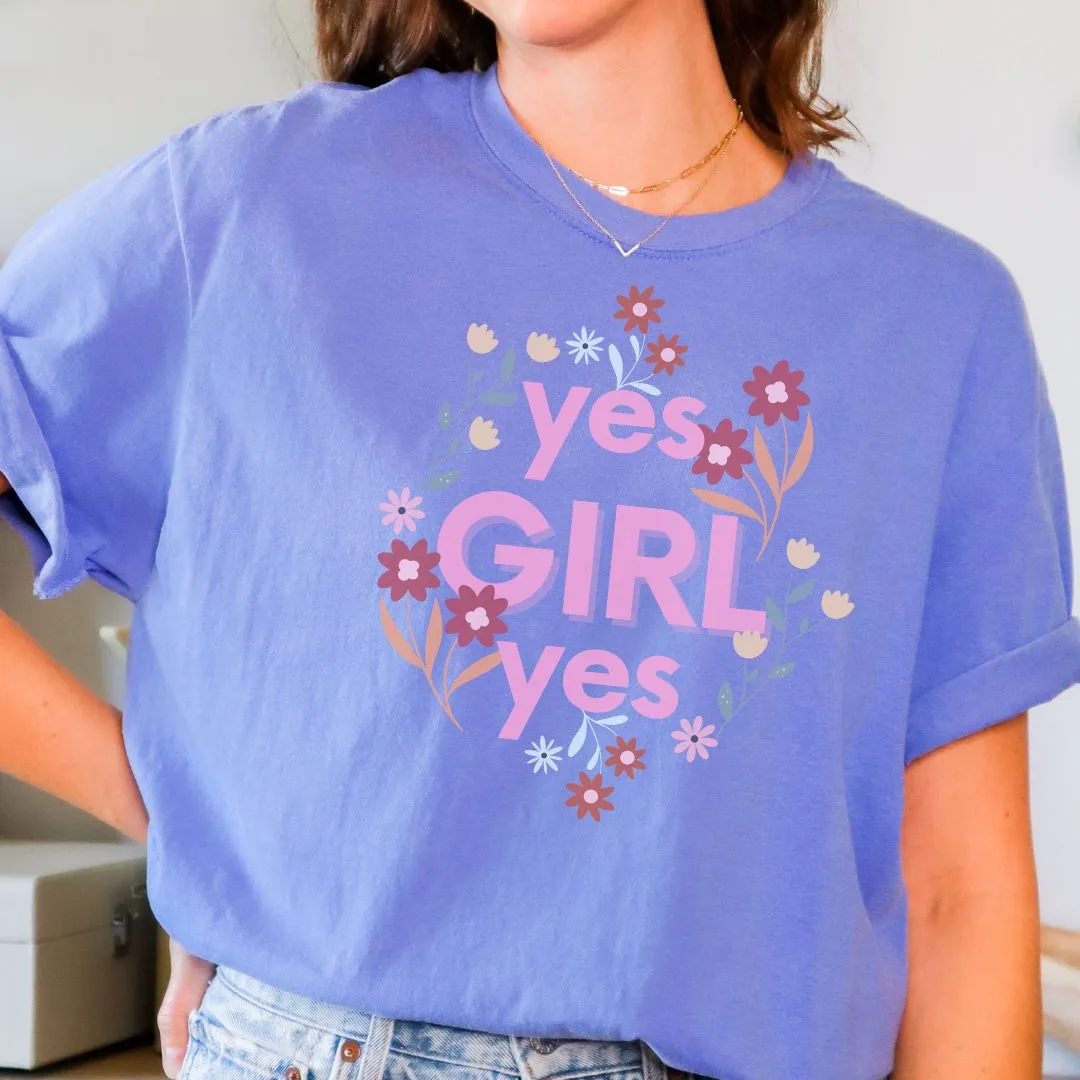 Stylish Yes Girl Feminist Shirt