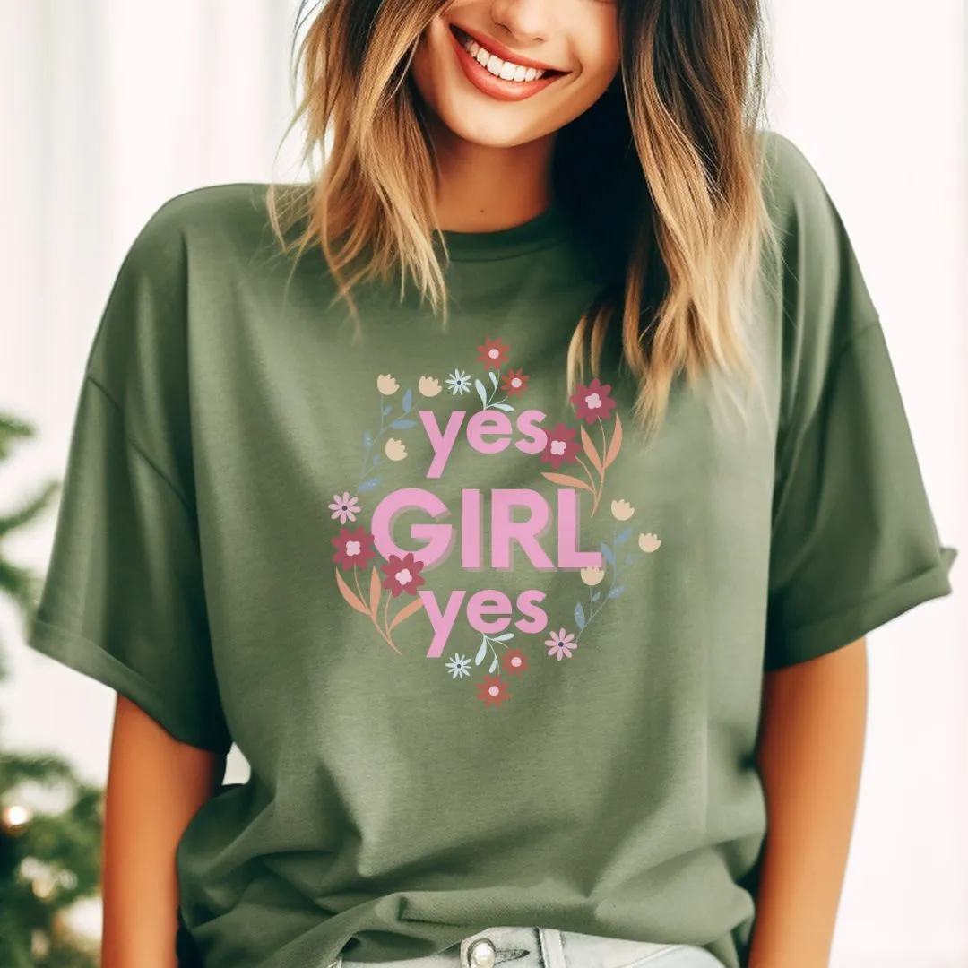 Stylish Yes Girl Feminist Shirt