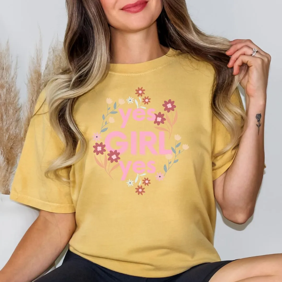 Stylish Yes Girl Feminist Shirt