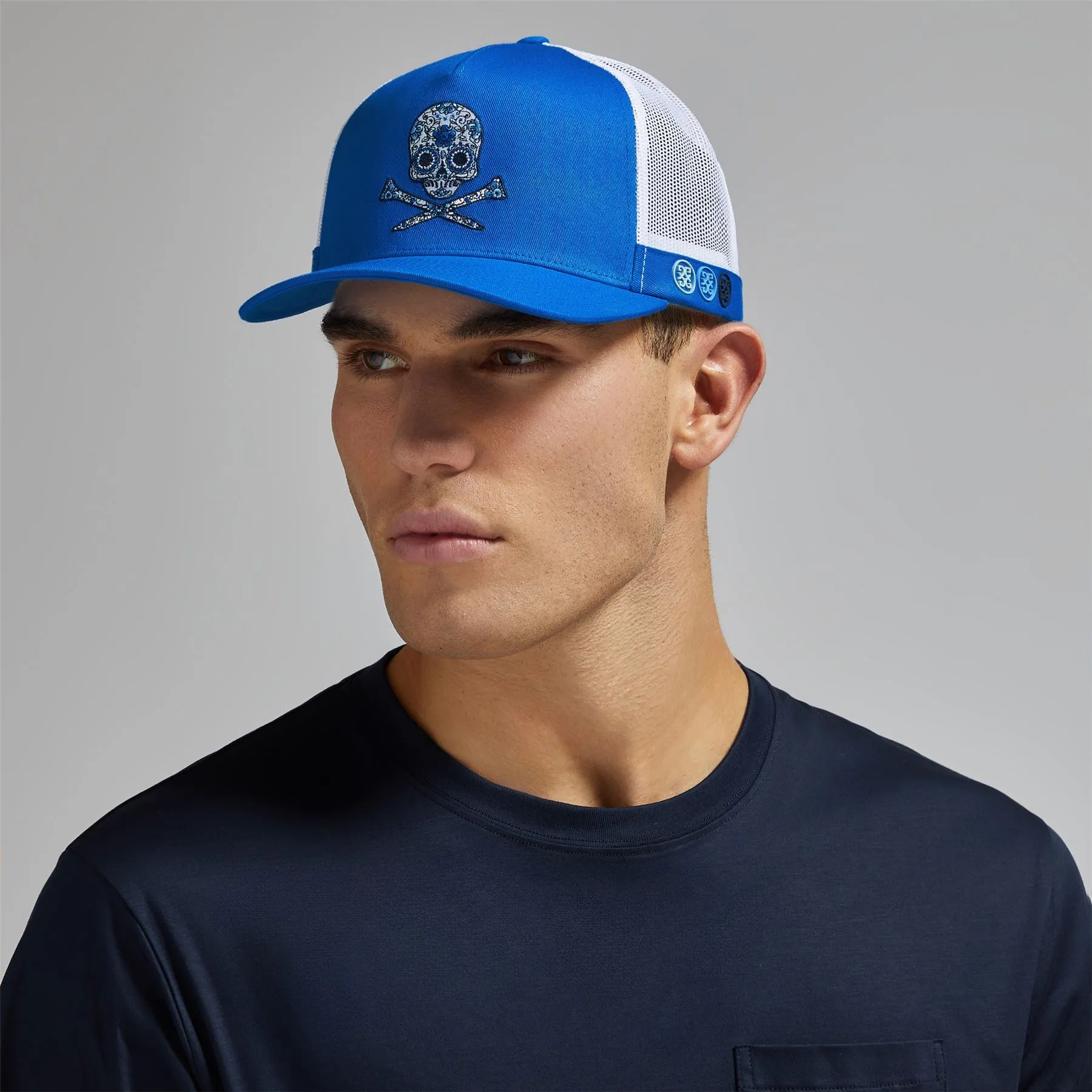 Sugar Skull & Tees Cotton Twill Trucker Cap Racer - AW24