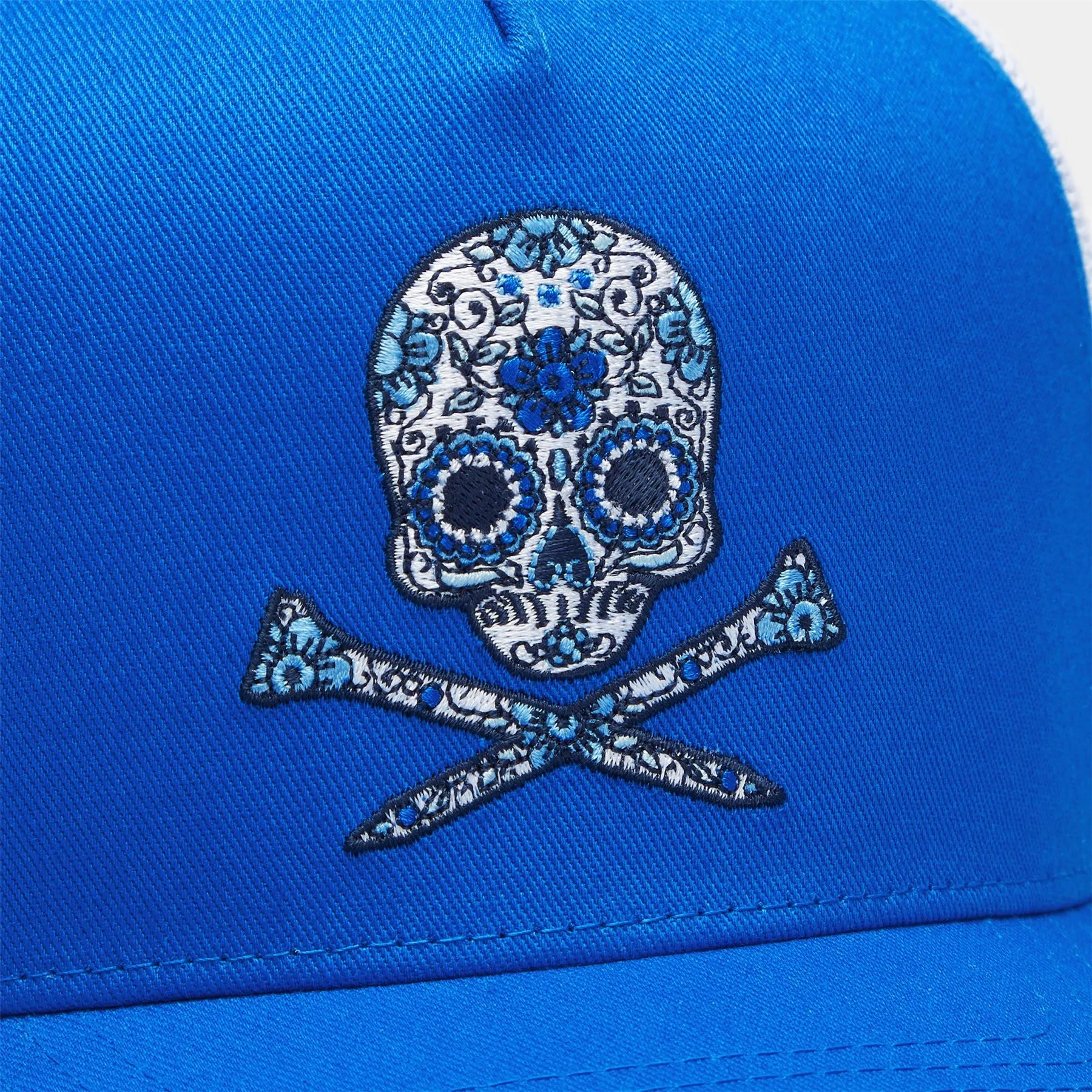 Sugar Skull & Tees Cotton Twill Trucker Cap Racer - AW24
