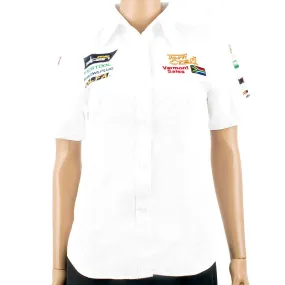 TORK CRAFT LADIES BLOUSE - WHITE 3/4 - X-LARGE TC00204