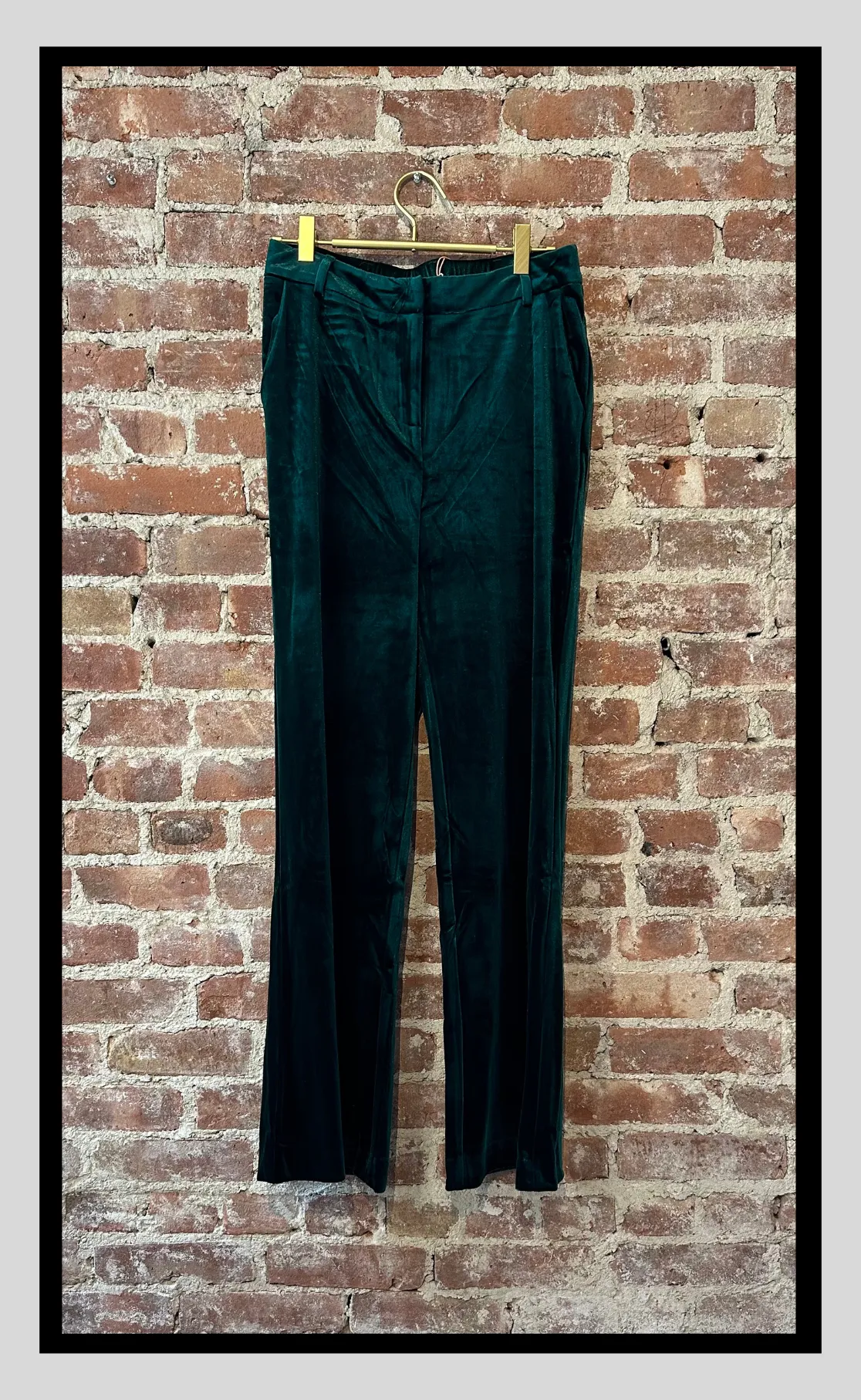 Velvet Pants- Available in Magenta,Black and Hunter Green