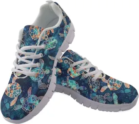 Women Fashion Sneaker Lace-Up Jogger Running Shoe Casual Walking Sneaker