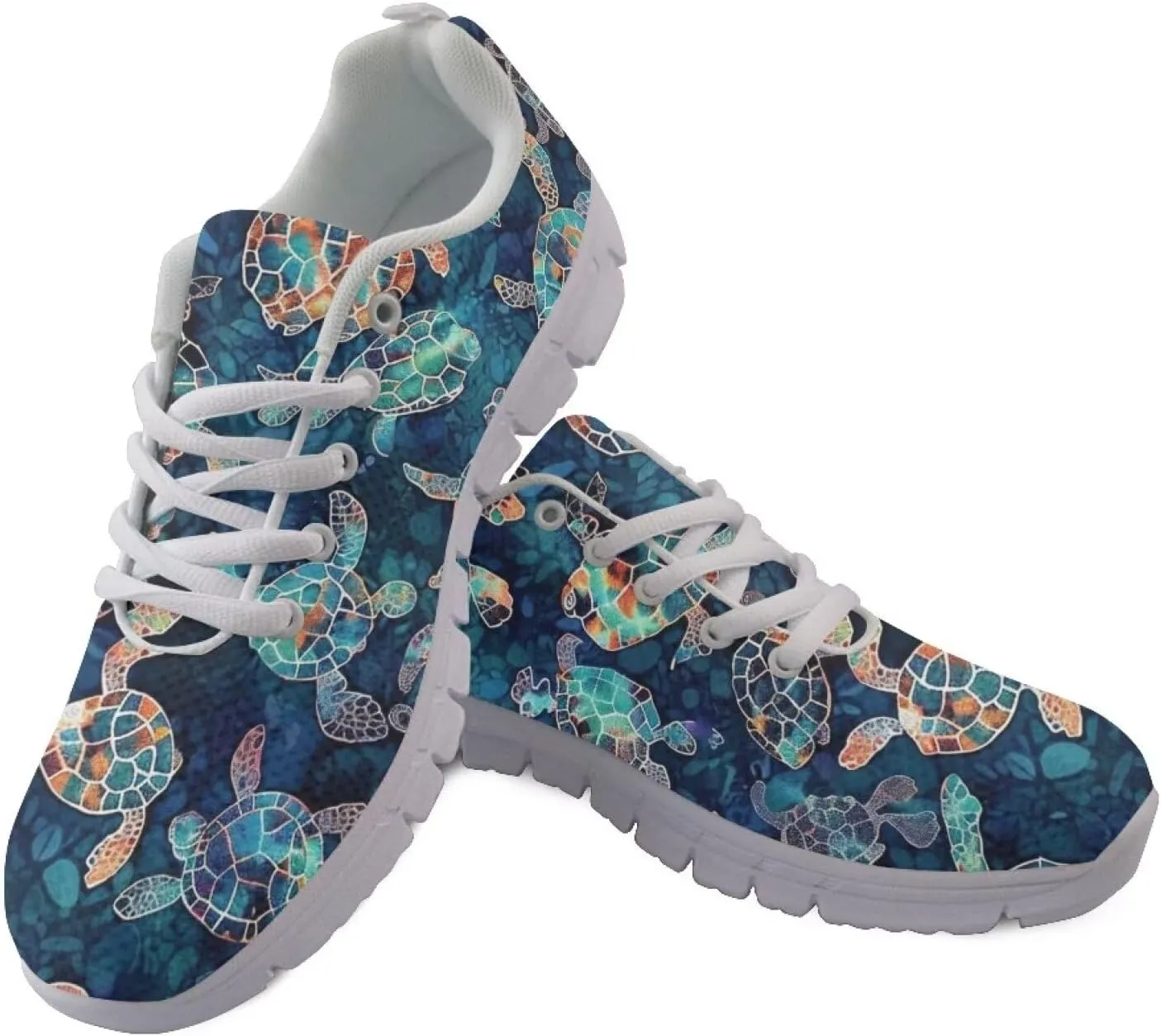 Women Fashion Sneaker Lace-Up Jogger Running Shoe Casual Walking Sneaker